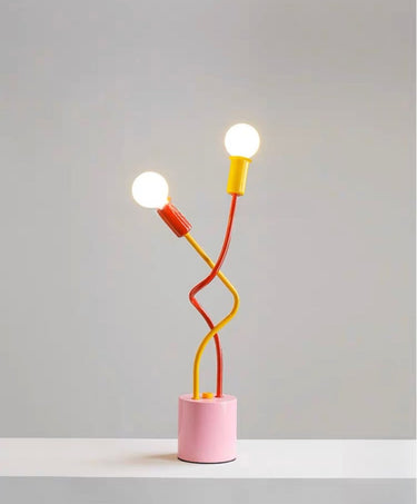 Whimsical Eclectic Memphis Cute Whimsical Sprout Table Lamp